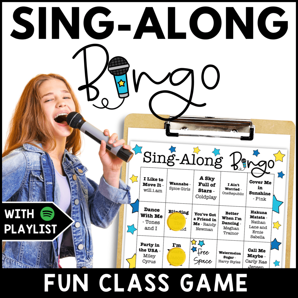 sing along bingo cover