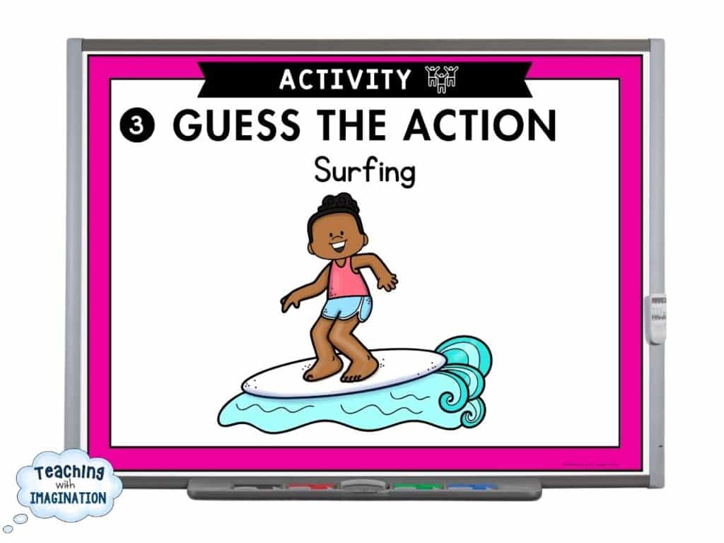 Morning Meeting Game Ideas - Guess the action slide 4