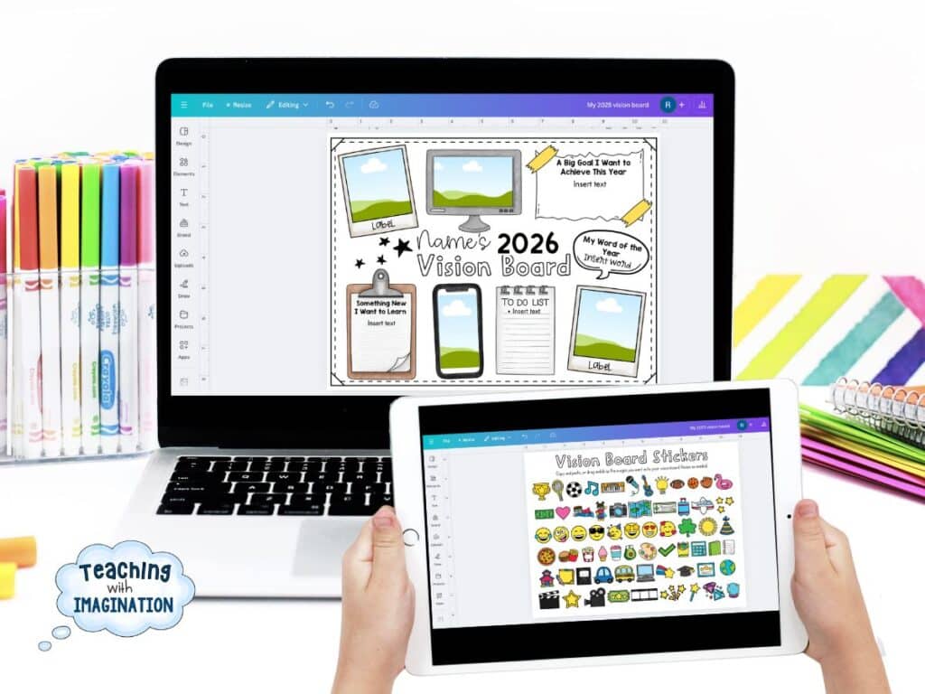 Digital Vision Board Examples For Kids